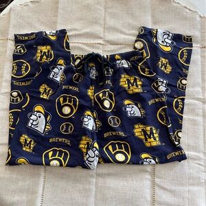 Kids Milwaukee Brewers Themed Pajama Pants, Size L